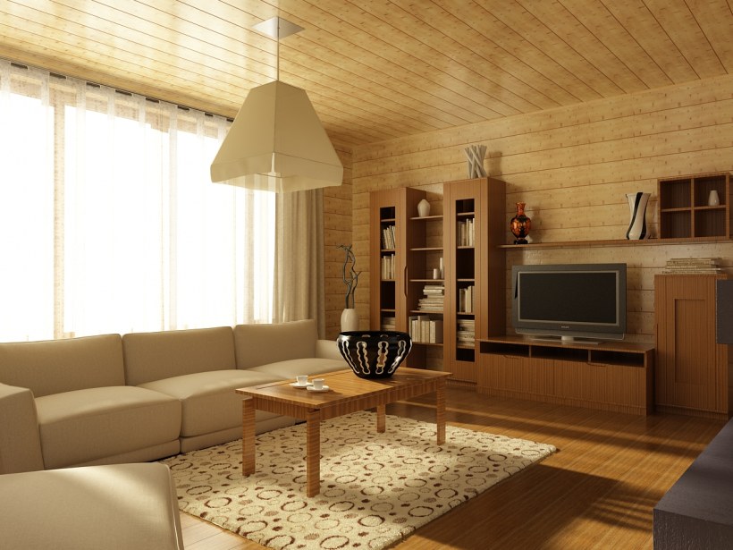 Отделка коттеджа внутри