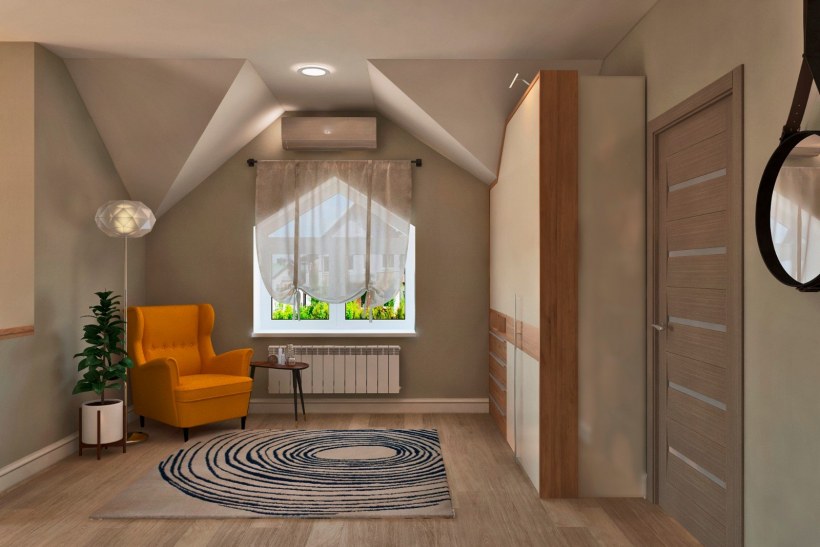 Кухня столовая в загородном доме