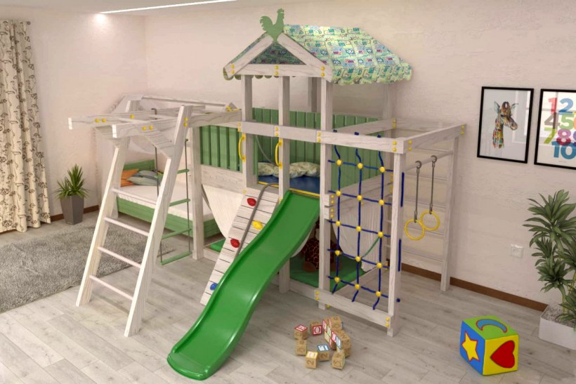 Игровой комплекс - кровать "Савушка Baby - 6"