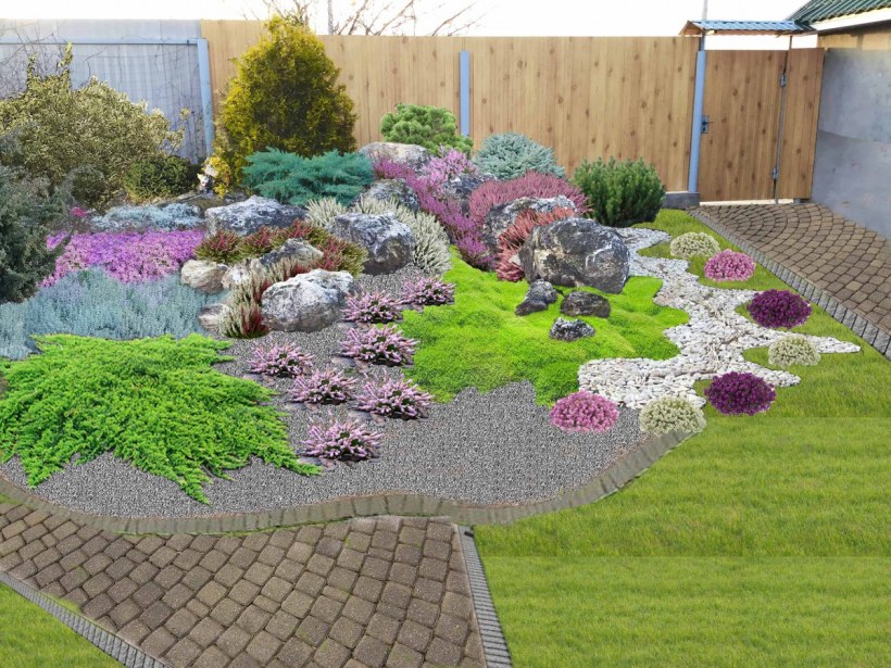 Рокарий схема посадки растений