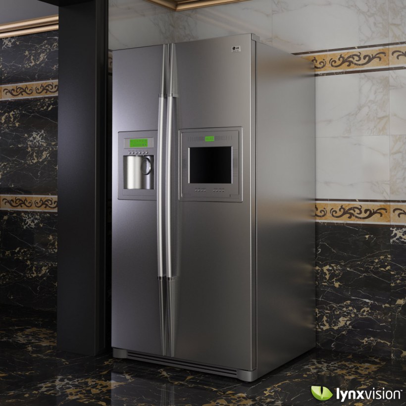 Холодильник LG Side by Side в интерьере