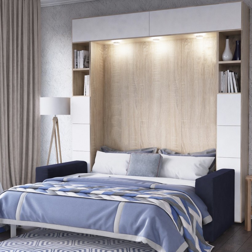 Навесные шкафы в спальню