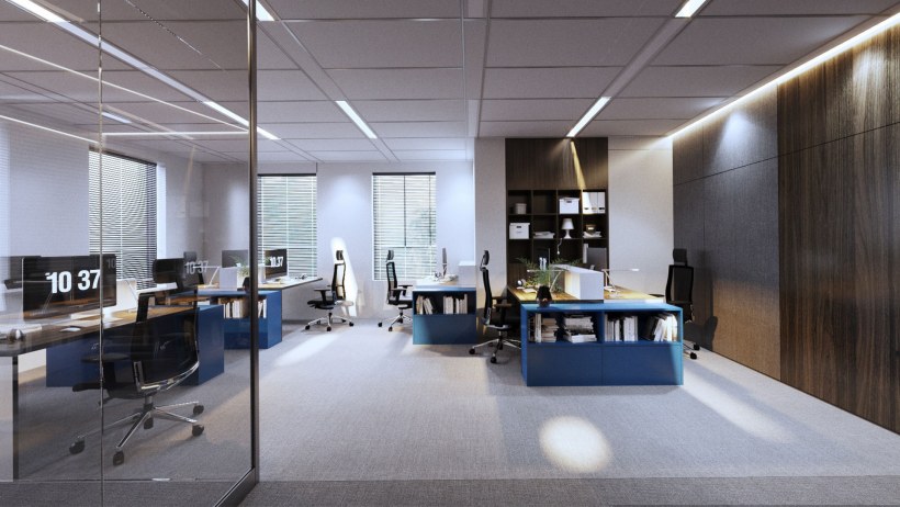 Интерьер офиса строительной компании