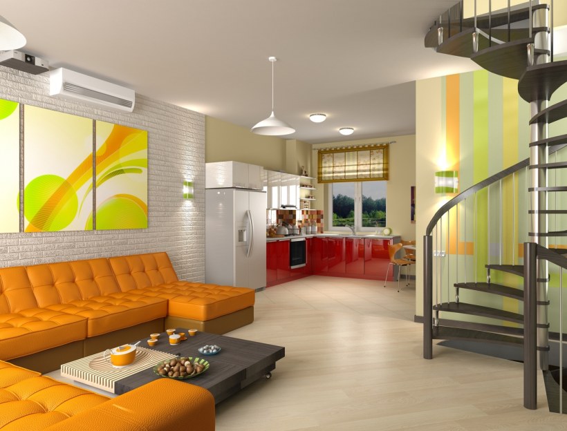 Кухня-гостиная 30 кв