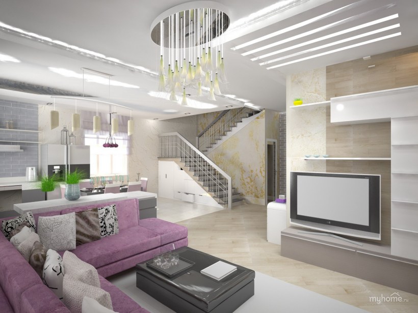 Гостиная в таунхаусе