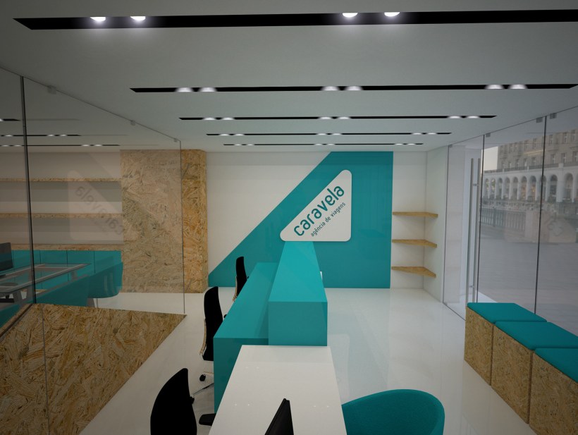 Офис бирюза