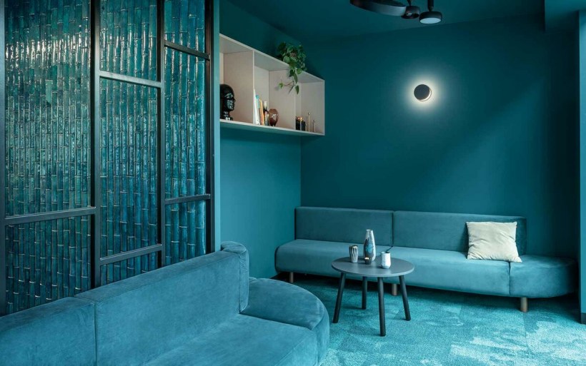 Аквамариновый цвет в интерьере