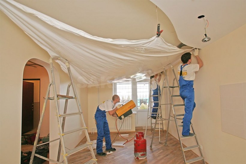Монтаж натяжного потолка