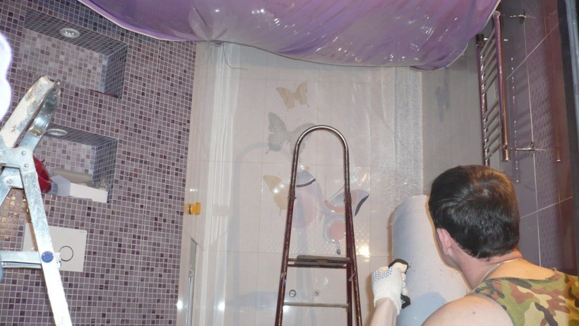 Двухуровневый натяжной потолок монтаж