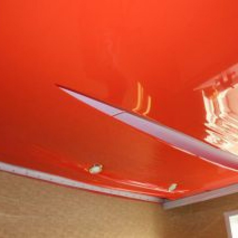 Монтаж тканевого натяжного потолка