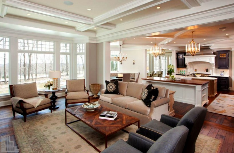 Кухня гостиная столовая с эркером 30 кв м