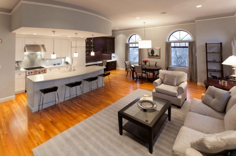 Большие кухни столовые