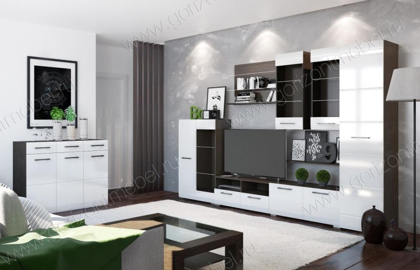 Гостиная венге Ненси 1 глянец