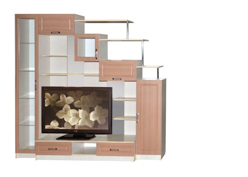 Угловая мини стенка для гостиной