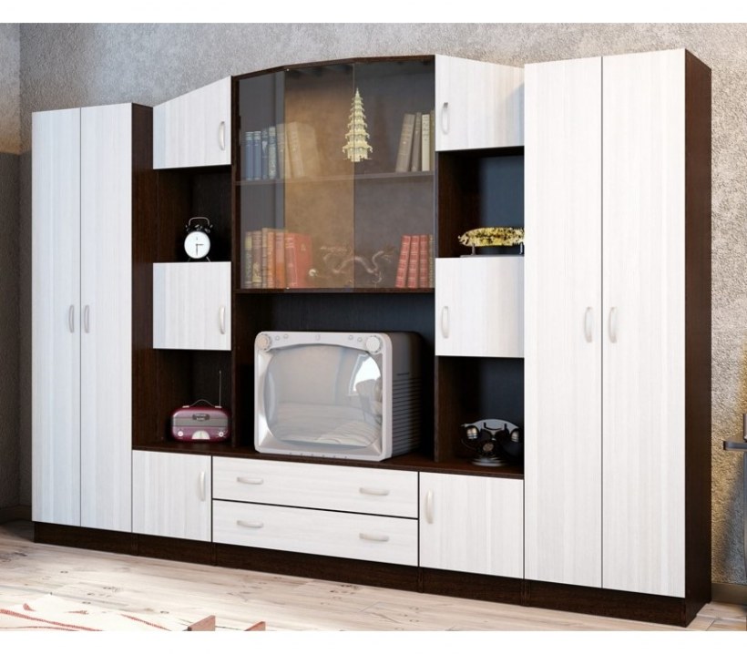 Гостиная стенка Макарена, венге/лоредо