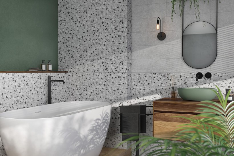 Плитка Cersanit terrazzo серый 19,8x59,8 tes091