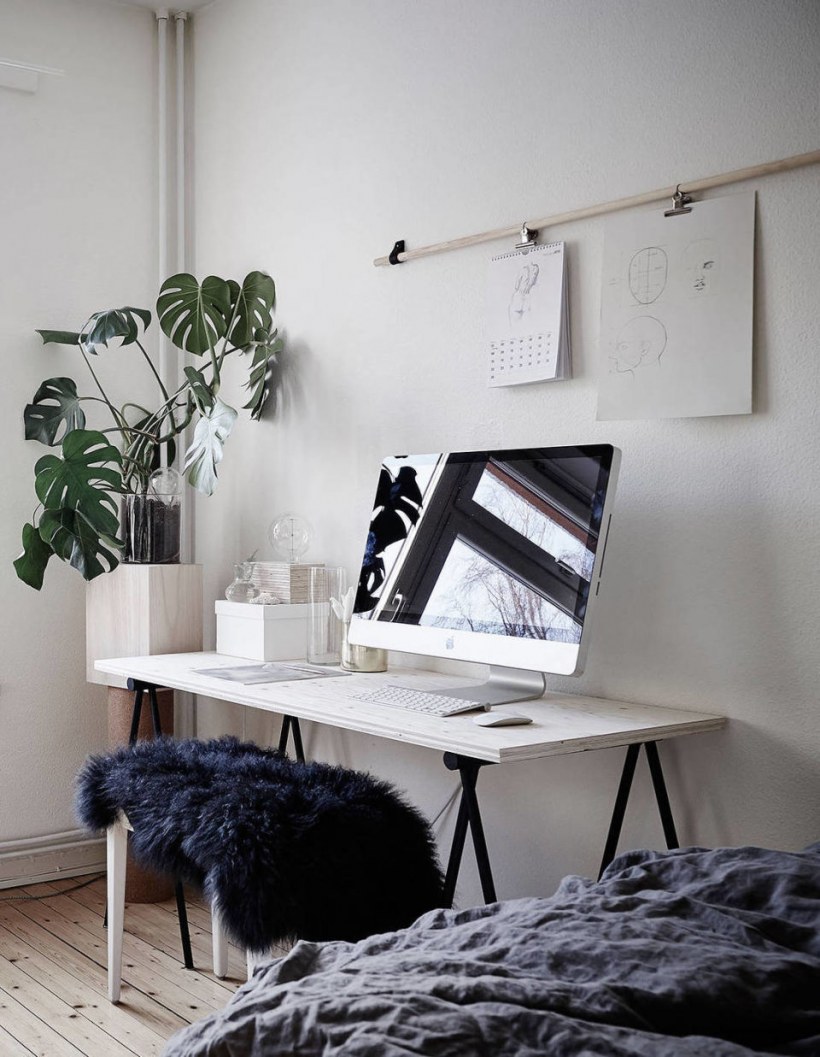 Домашний офис в скандинавском стиле