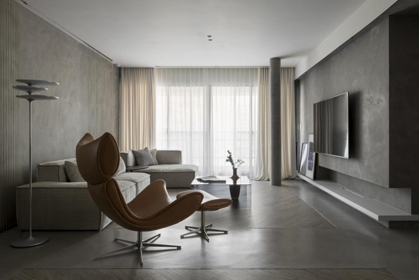Дизайн квартиры в серых тонах