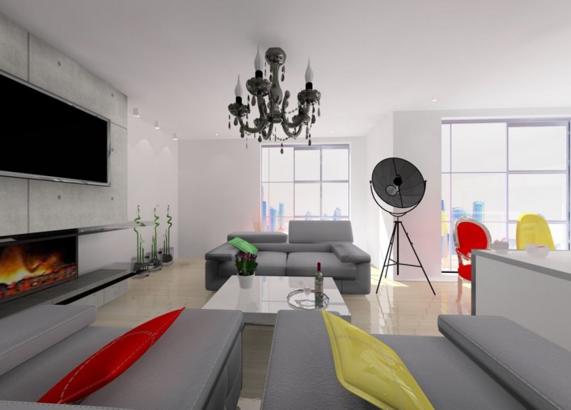 Дизайнерская отделка квартиры в серых тонах