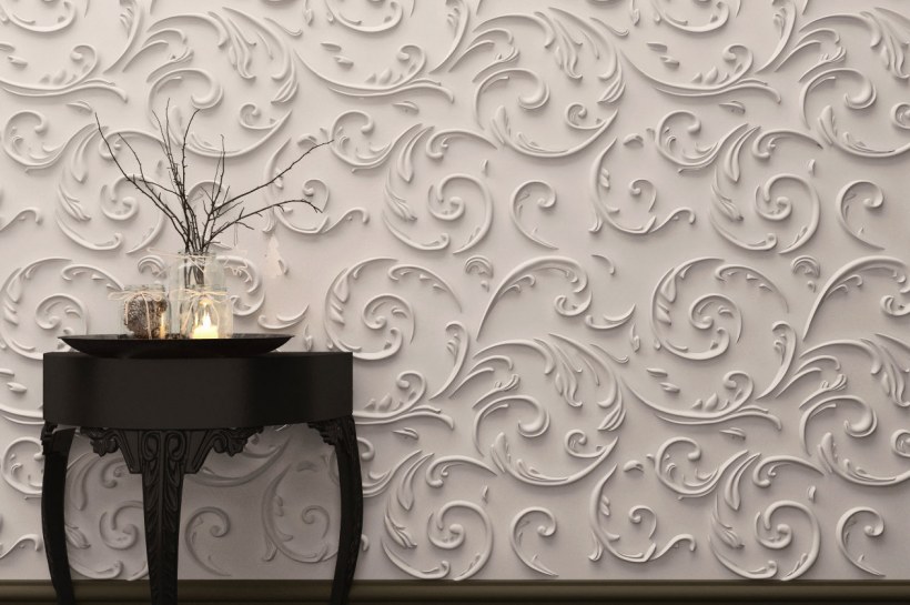 Гипсовые узоры на стенах