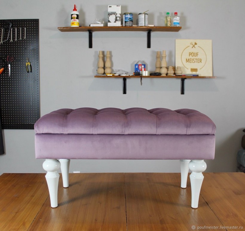 Пуф Dreambag Ника серый велюр