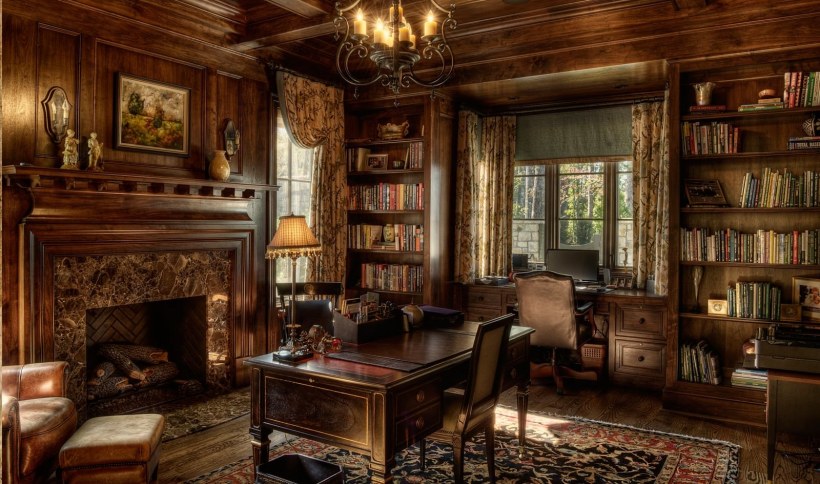 Кабинет в староанглийском стиле