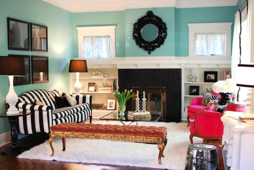 Цветные акценты в интерьере