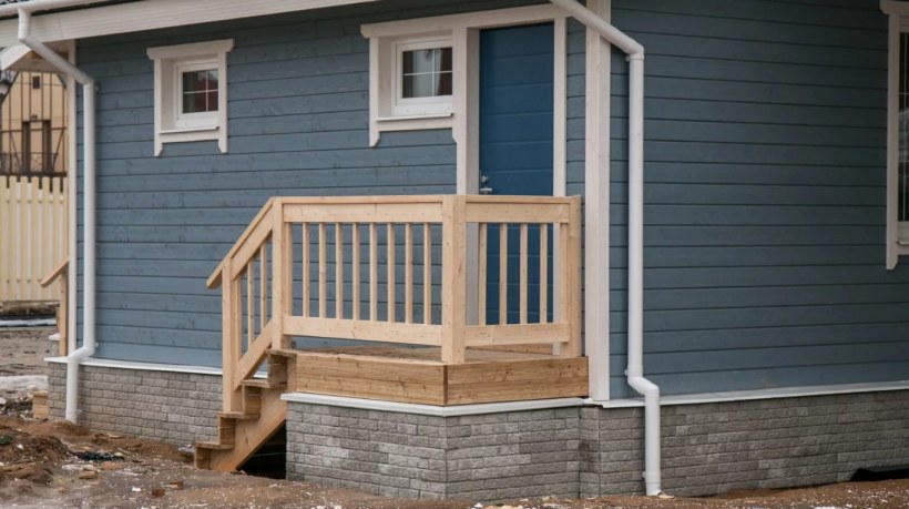 Крыльцо в каркасном доме