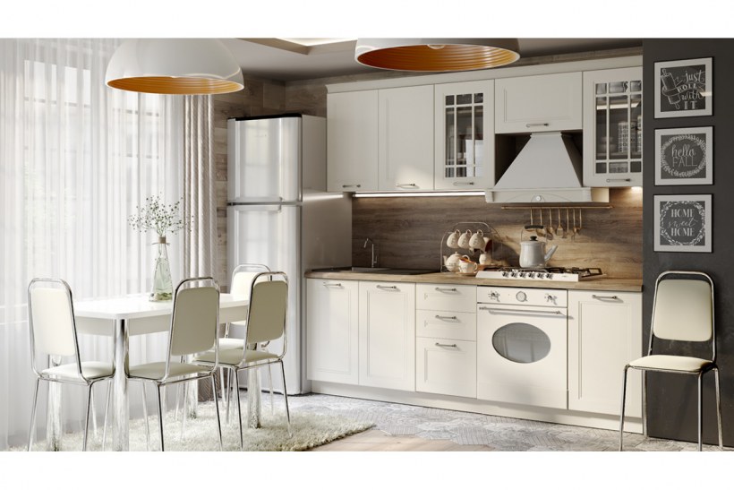 ТРИЯ кухня Одри серый шелк