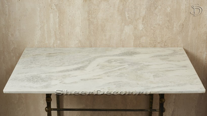 Мрамор Каррара столешница кедр