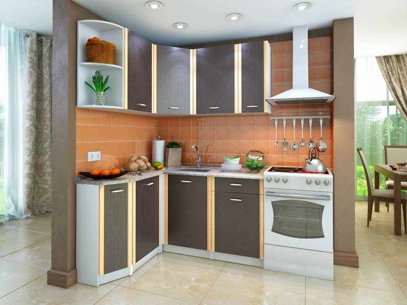 Бланка СТЛ.123.00 кухонный гарнитур левый белый/венге