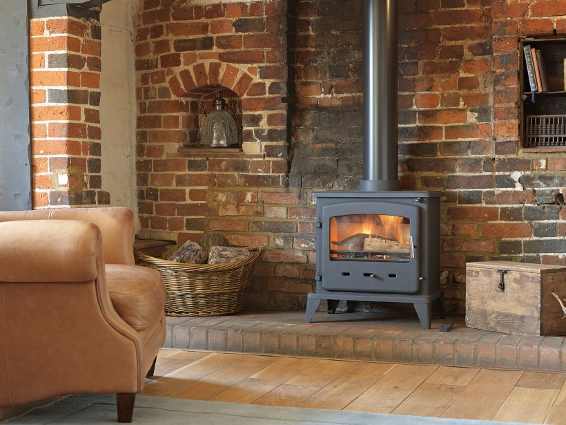 Печь камин в интерьере