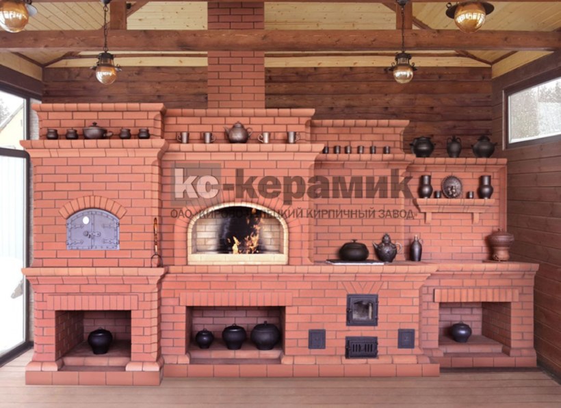 Камин из кирпича Лотос Кирово-Чепецкий