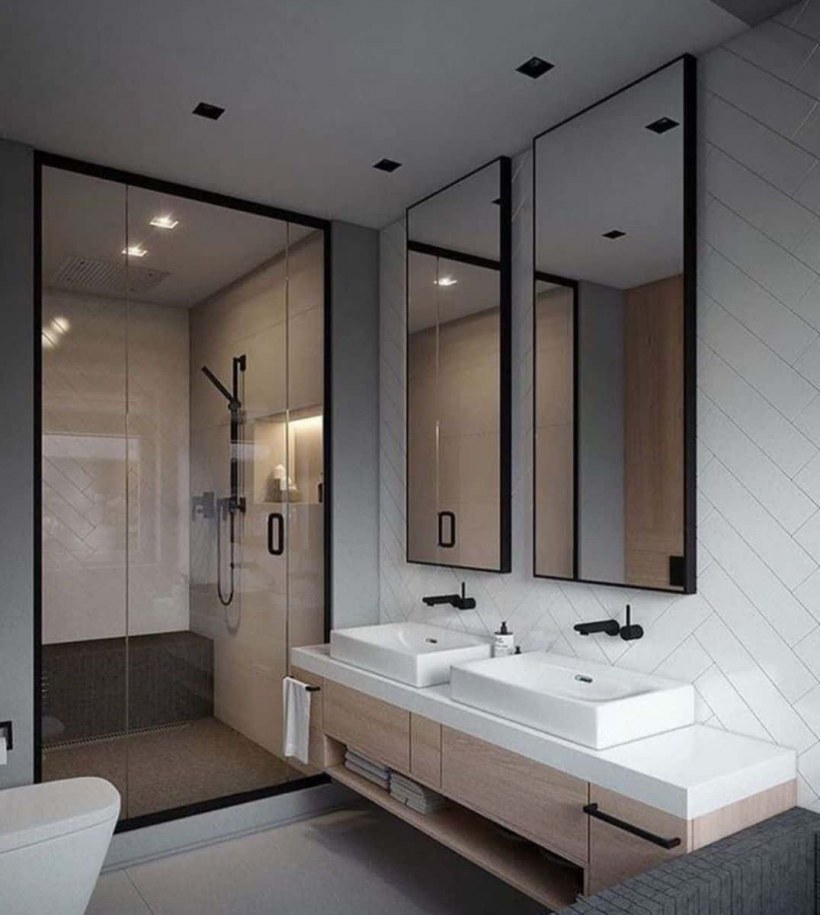 Стильная душевая комната