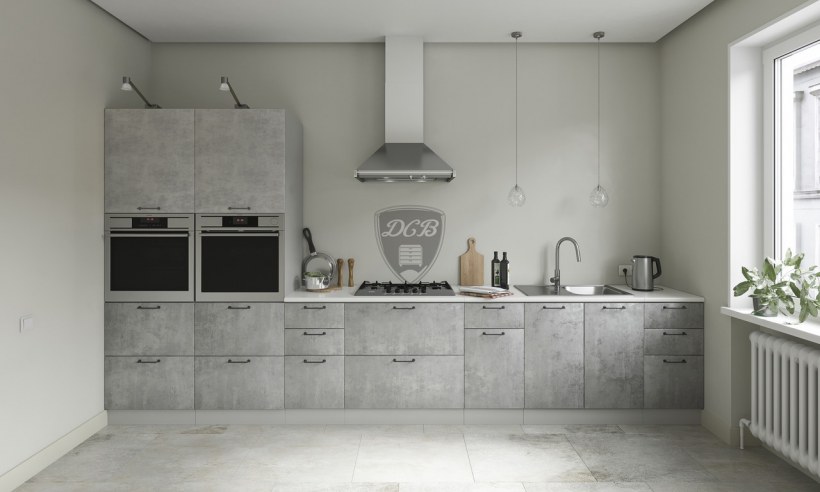 Кухня лофт ДСВ бетон