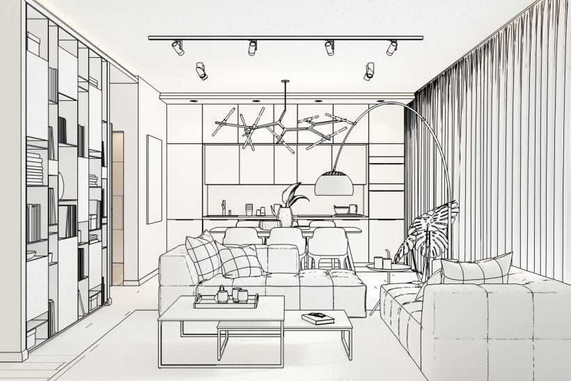 Дизайн интерьера Люкс 1280 на 720