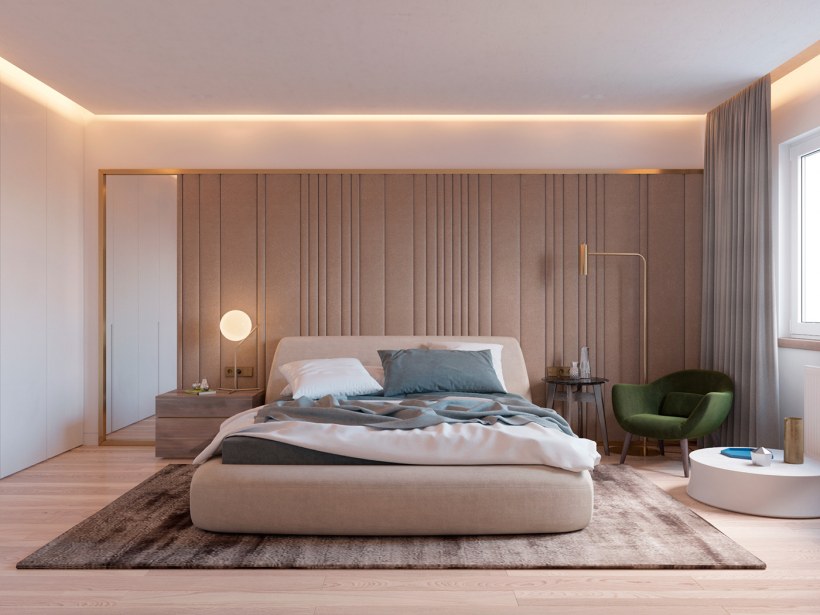 Прикроватное освещение в спальне