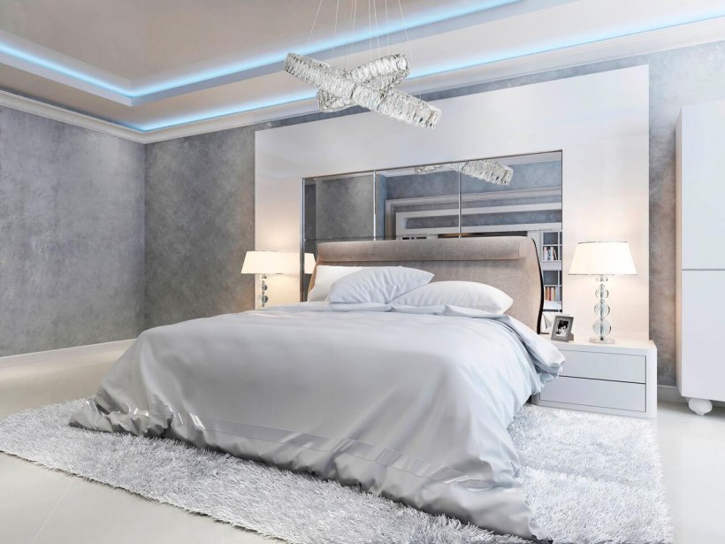 Стильная современная спальня