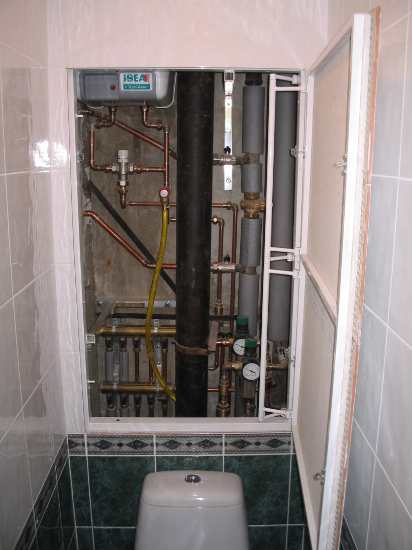 Съемный сантехнический короб