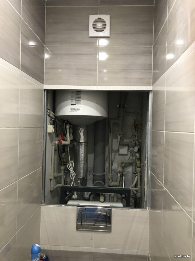 Съемная панель за унитазом