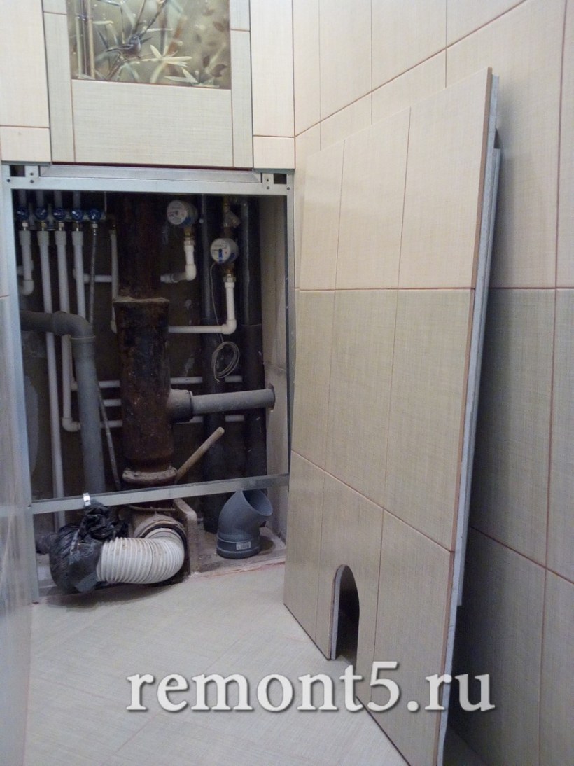 Съемная панель за унитазом