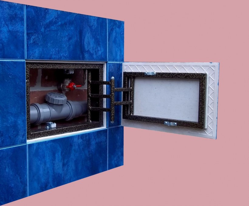 Скрытый люк под плитку 300х600