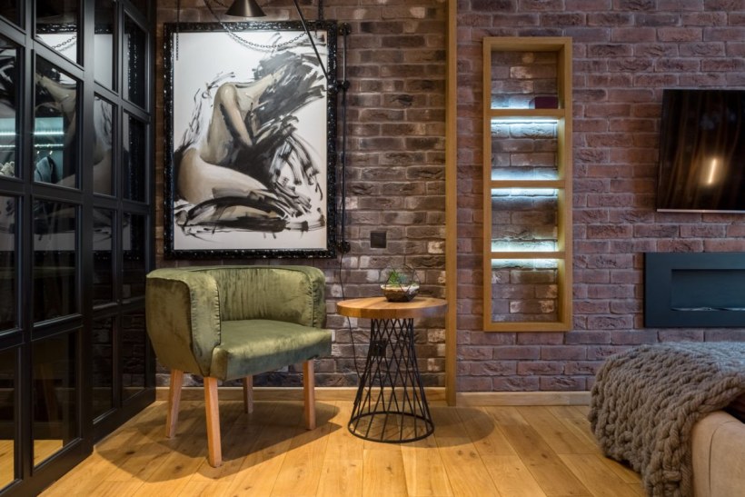 Стены в стиле лофт