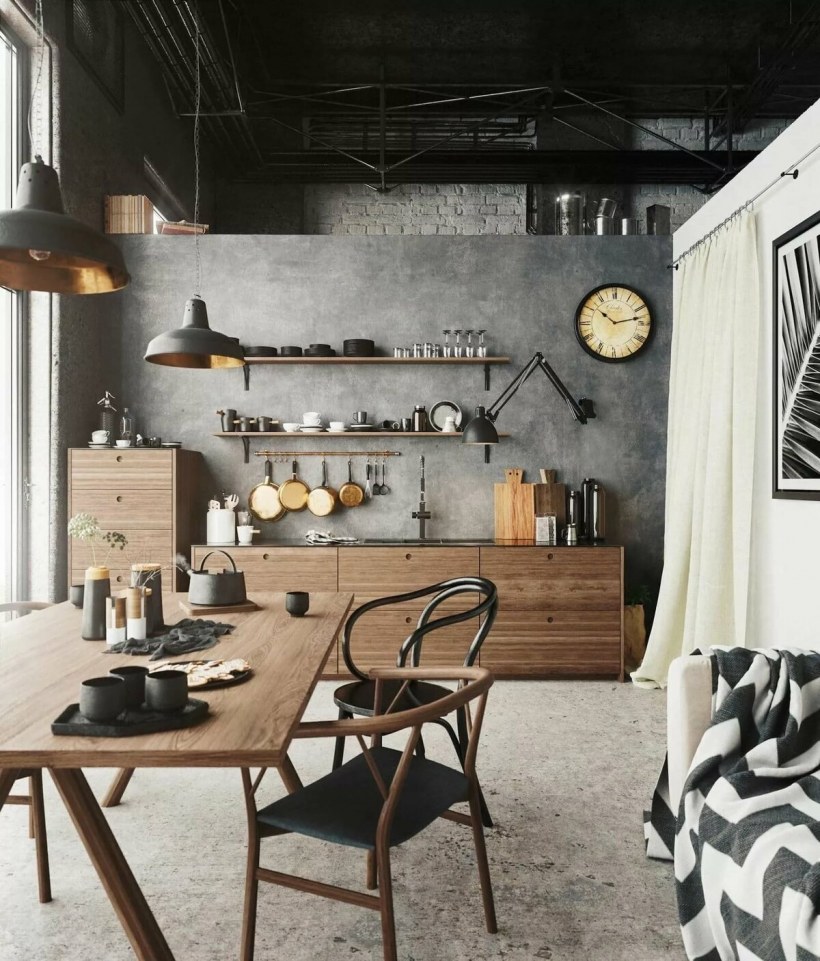 Стиль Индастриал Шик