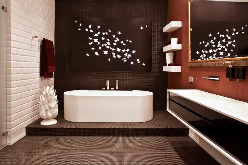 Оригинальный интерьер ванной