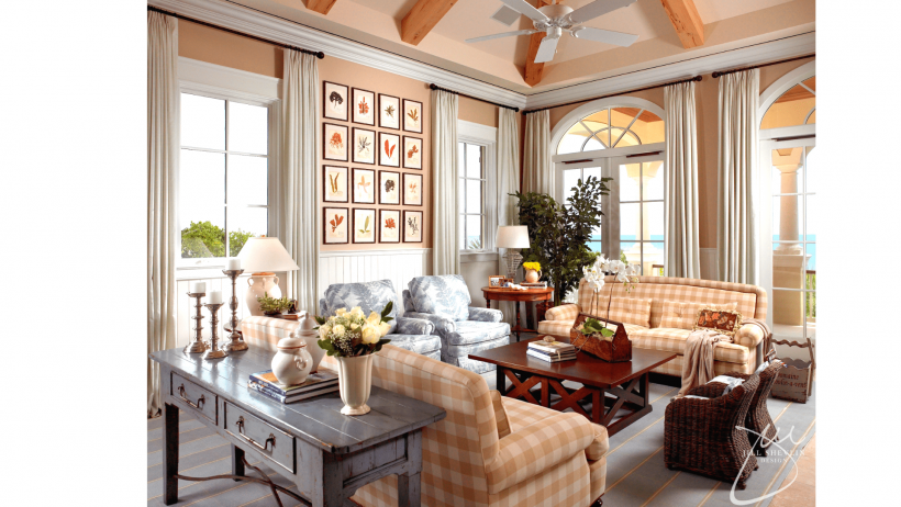 Гостиная в стиле Кантри