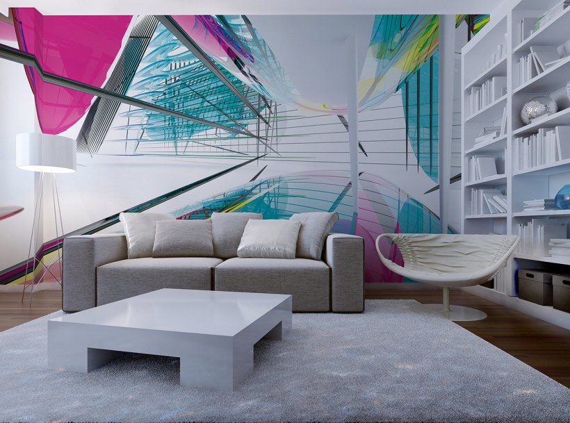 Светлый интерьер гостиной