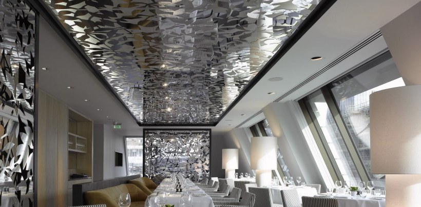 Зеркальный натяжной потолок