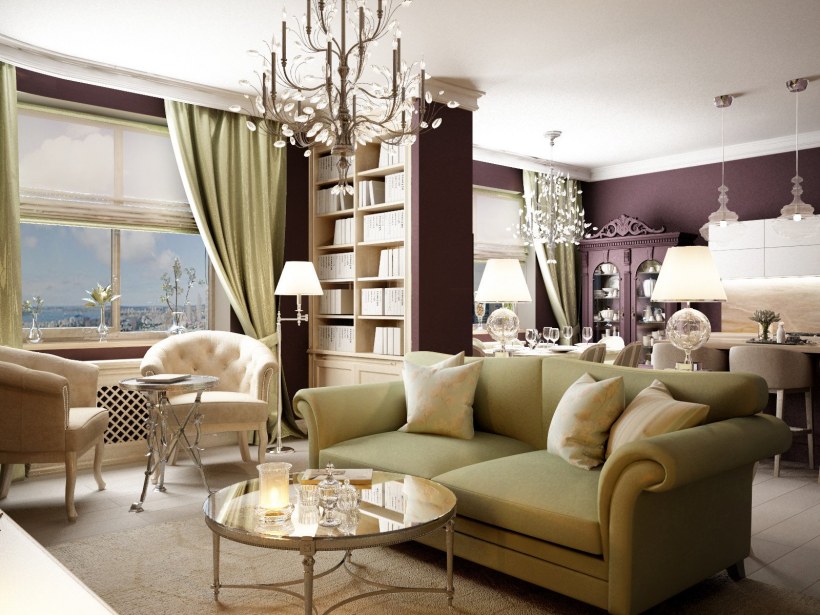 Гостиная в европейском стиле