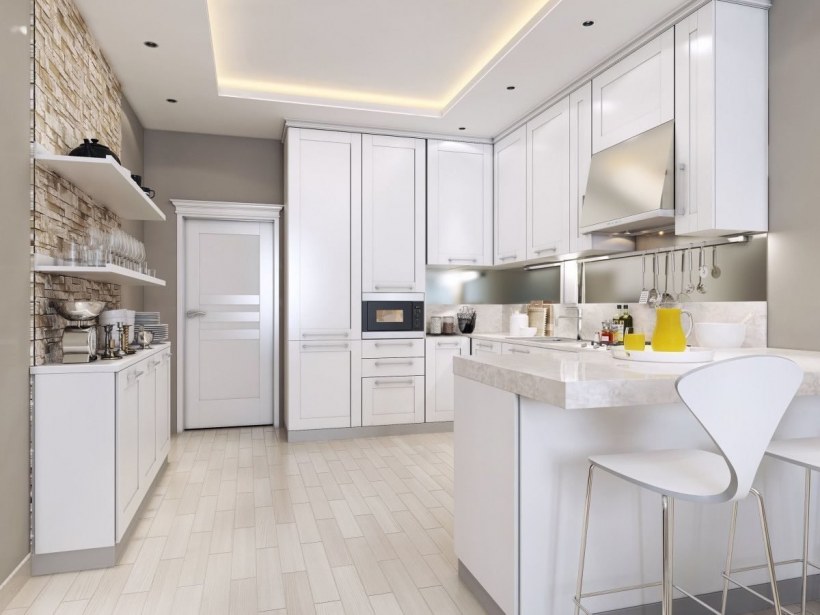 Белая кухня Неоклассика Slotex 2340